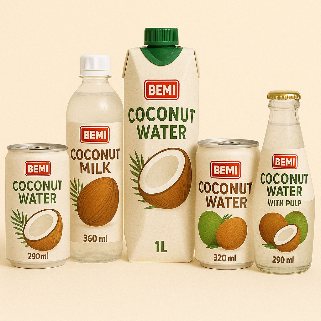 image BEMI Coconut Coffee Glass Bottle