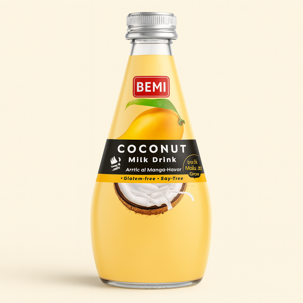 image BEMI Coconut Juice with Nata de Coco Mango