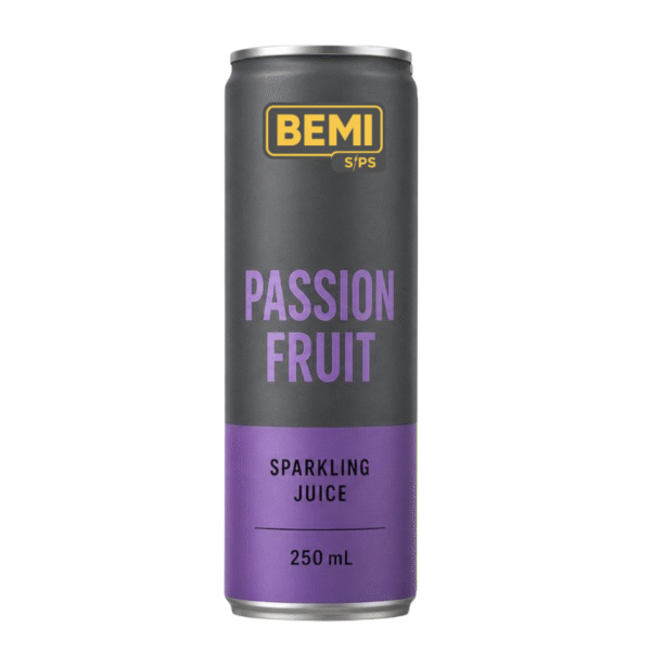 BEMI Sips Sparkling Passion Fruit Juice – 250ml