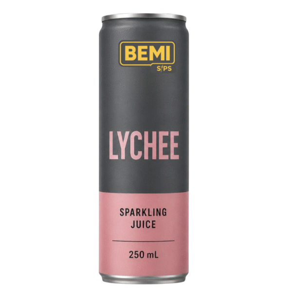 BEMI Sips Sparkling Lychee Juice – 250ml
