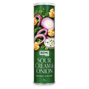 BEMI Bites Sour Cream & Onion Popcorn – 70g